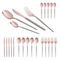 Set tacamuri 24 piese Berlinger Haus, Taupe, inox, taupe/roz