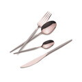 Set tacamuri 24 piese Berlinger Haus, Taupe, inox, taupe/roz