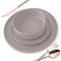Serviciu de masa 18 piese Berlinger Haus, Taupe, ceramica, taupe mat