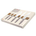 Set 5 cutite cu suport magnetic Berlinger Haus, Taupe, inox/lemn, taupe mat/natur