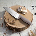 Set 5 cutite cu suport patrat Berlinger Haus, Taupe, inox/bambus, taupe mat/natur