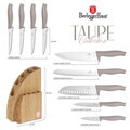 Set 9 cutite cu suport Berlinger Haus, Taupe, inox/bambus, taupe mat/natur
