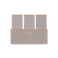 Set cutie pentru paine si 3 recipiente Berlinger Haus, Taupe, 33x18x12 cm, otel carbon, taupe mat/natur