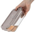Set 3 caserole cu capac Berlinger Haus, Taupe, 570 ml / 840 ml / 1.18 L, sticla/plastic, taupe/transparent