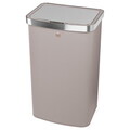 Cos de gunoi cu senzor Berlinger Haus, Taupe, 38.5x28.5x65 cm, 60 L, otel, taupe mat