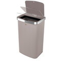Cos de gunoi cu senzor Berlinger Haus, Taupe, 38.5x28.5x65 cm, 60 L, otel, taupe mat
