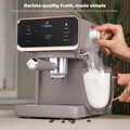 Espressor digital 3 in 1 Berlinger Haus, Taupe, 950W, 21x25.9x28 cm, inox, taupe mat