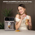 Espressor digital 3 in 1 Berlinger Haus, Taupe, 950W, 21x25.9x28 cm, inox, taupe mat