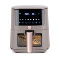 Friteuza cu aer cald si fereastra Berlinger Haus, Taupe, 5 L, 1400W, taupe mat