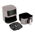 Friteuza cu aer cald si fereastra Berlinger Haus, Taupe, 5 L, 1400W, taupe mat