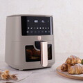 Friteuza cu aer cald si fereastra Berlinger Haus, Taupe, 5 L, 1400W, taupe mat
