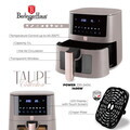 Friteuza cu aer cald si fereastra Berlinger Haus, Taupe, 5 L, 1400W, taupe mat