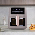 Friteuza cu aer cald si fereastra Berlinger Haus, Taupe, 38.8x30x32.4 cm, 8 L, 1650W, taupe mat