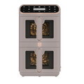 Friteuza dubla cu aer cald Berlinger Haus, Taupe, 2460W, 5.5+5.5 L, taupe mat
