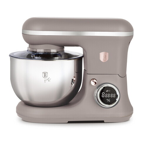 Robot de bucatarie Berlinger Haus, Taupe, 1500W, inox/plastic, taupe mat/argintiu