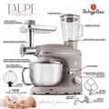 Robot de bucatarie 4 in 1 Berlinger Haus, Taupe, 1500W, inox/plastic, taupe mat/argintiu