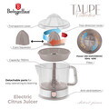 Storcator electric de citrice Berlinger Haus, Taupe, 40W, 700 ml, plastic/inox, taupe mat/transparent