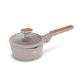 Cratita cu capac Berlinger Haus, Taupe Nordic, 16 cm, 1.2 L, aluminiu forjat, taupe mat/natur