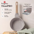 Cratita cu capac Berlinger Haus, Taupe Nordic, 16 cm, 1.2 L, aluminiu forjat, taupe mat/natur