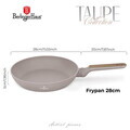 Tigaie Berlinger Haus, Taupe Nordic, 28 cm, 2.4 L, aluminiu forjat, taupe mat/natur