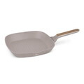 Tigaie grill Berlinger Haus, Taupe Nordic, 28 cm, 2.1 L, aluminiu forjat, taupe mat/natur