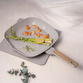Tigaie grill Berlinger Haus, Taupe Nordic, 28 cm, 2.1 L, aluminiu forjat, taupe mat/natur