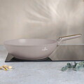 Tigaie Wok Berlinger Haus, Taupe Nordic, 28 cm, 3.5 L, aluminiu forjat, taupe mat/natur
