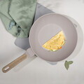 Tigaie Wok Berlinger Haus, Taupe Nordic, 28 cm, 3.5 L, aluminiu forjat, taupe mat/natur