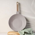 Tigaie Wok Berlinger Haus, Taupe Nordic, 28 cm, 3.5 L, aluminiu forjat, taupe mat/natur