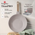 Tigaie Wok Berlinger Haus, Taupe Nordic, 28 cm, 3.5 L, aluminiu forjat, taupe mat/natur
