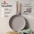 Tigaie flip Berlinger Haus, Taupe Nordic, 26 cm, aluminiu, taupe mat/natur
