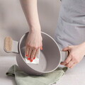Oala cu capac Berlinger Haus, Taupe Nordic, 20 cm, 2.6 L, aluminiu forjat, taupe mat/natur
