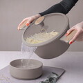 Oala cu capac Berlinger Haus, Taupe Nordic, 24 cm, 4.3 L, aluminiu forjat, taupe mat/natur