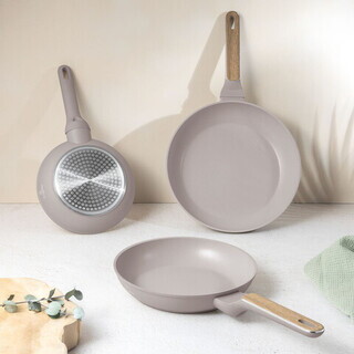 Taupe mat;Natur, Set tigai rotunde