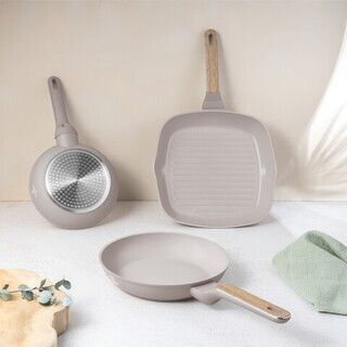 Taupe mat;Natur, Set 3 tigai