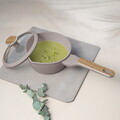 Set pentru gatit Berlinger Haus, Taupe Nordic, 15 piese, aluminiu forjat, taupe mat/natur