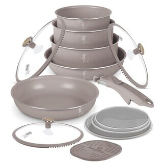 Taupe mat;Natur, Set 13 piese