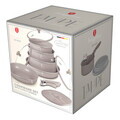 Set pentru gatit Berlinger Haus, Taupe Nordic, 13 piese, aluminiu, taupe mat/natur