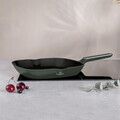 Tigaie grill Berlinger Haus, Matte Green, 28 cm, 2.1 L, aluminiu forjat, verde mat