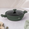 Oala cu capac Berlinger Haus, Matte Green, 28 cm, 3.8 L, aluminiu forjat, verde mat