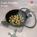 Oala cu capac Berlinger Haus, Matte Green, 28 cm, 3.8 L, aluminiu forjat, verde mat