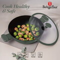 Oala cu capac Berlinger Haus, Matte Green, 30 cm, 4.5 L, aluminiu forjat, verde mat