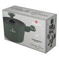 Oala cu capac Berlinger Haus, Matte Green, 20 cm, 2.5 L, aluminiu forjat, verde mat