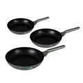 Set 3 tigai Berlinger Haus, Matte Green, 20/24/28 cm, aluminiu forjat, verde mat