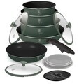 Set pentru gatit Berlinger Haus, Matte Green, 13 piese, aluminiu, verde mat