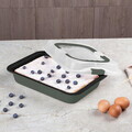 Tava cu capac Berlinger Haus, Matte Green, 36.5x24.5x5.5 cm, otel carbon/plastic, verde mat
