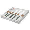 Set 5 cutite cu suport magnetic Berlinger Haus, Matte Green, inox/lemn, verde mat/natur