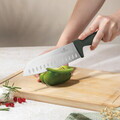 Set 5 cutite cu suport rotund Berlinger Haus, Matte Green, inox/bambus, verde mat/natur