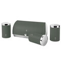 Set cutie pentru paine si 3 recipiente Berlinger Haus, Matte Green, 38.5x28x18.5 cm, inox, verde mat/argintiu