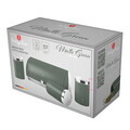 Set cutie pentru paine si 3 recipiente Berlinger Haus, Matte Green, 38.5x28x18.5 cm, inox, verde mat/argintiu